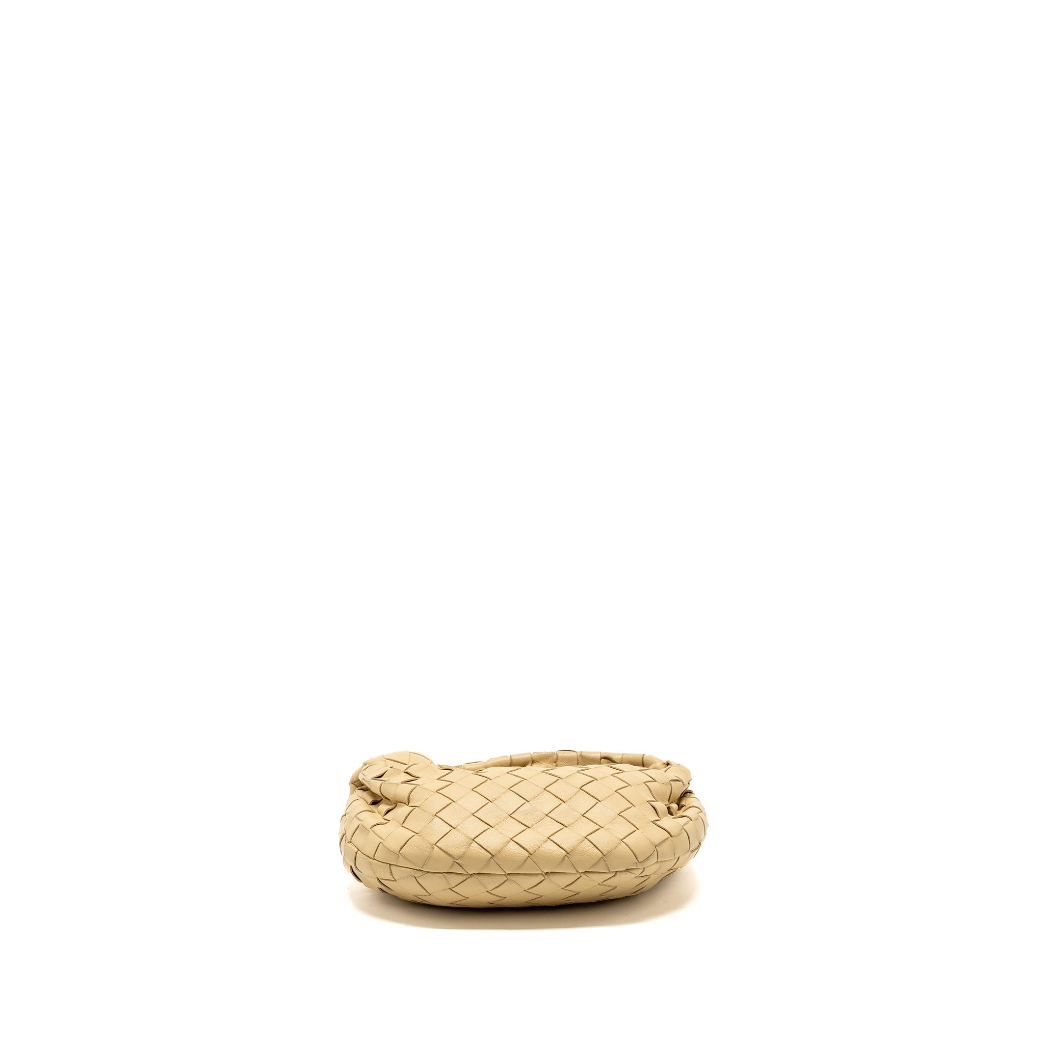BOTTEGA VENETA MINI JODIE LAMBSKIN BEIGE GHW