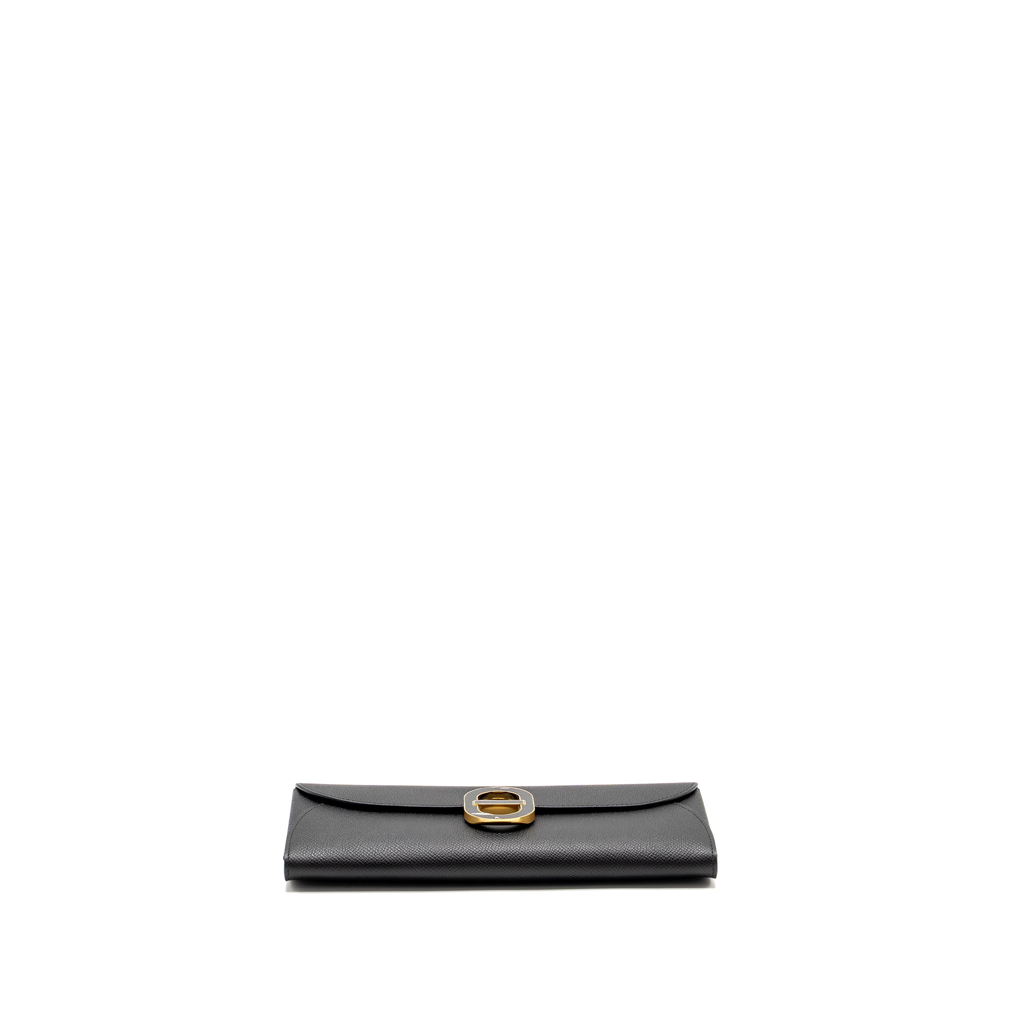 HERMES MAILLON TO GO WALLET EPSOM BLACK ENERMAL BUCKLE GHW