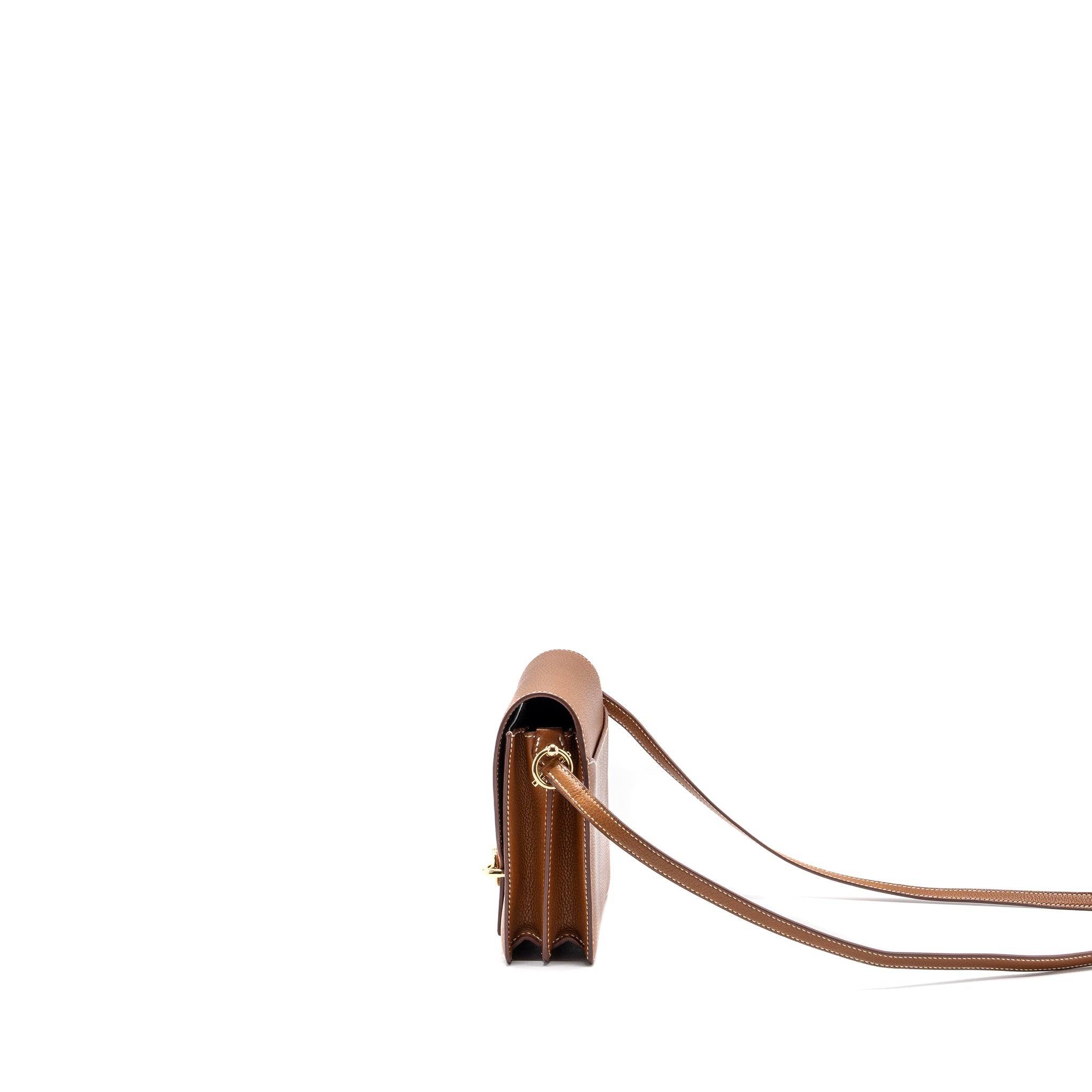 HERMES MINI ROULIS BARENIA FAUBOURG 34 FAUVE LGHW