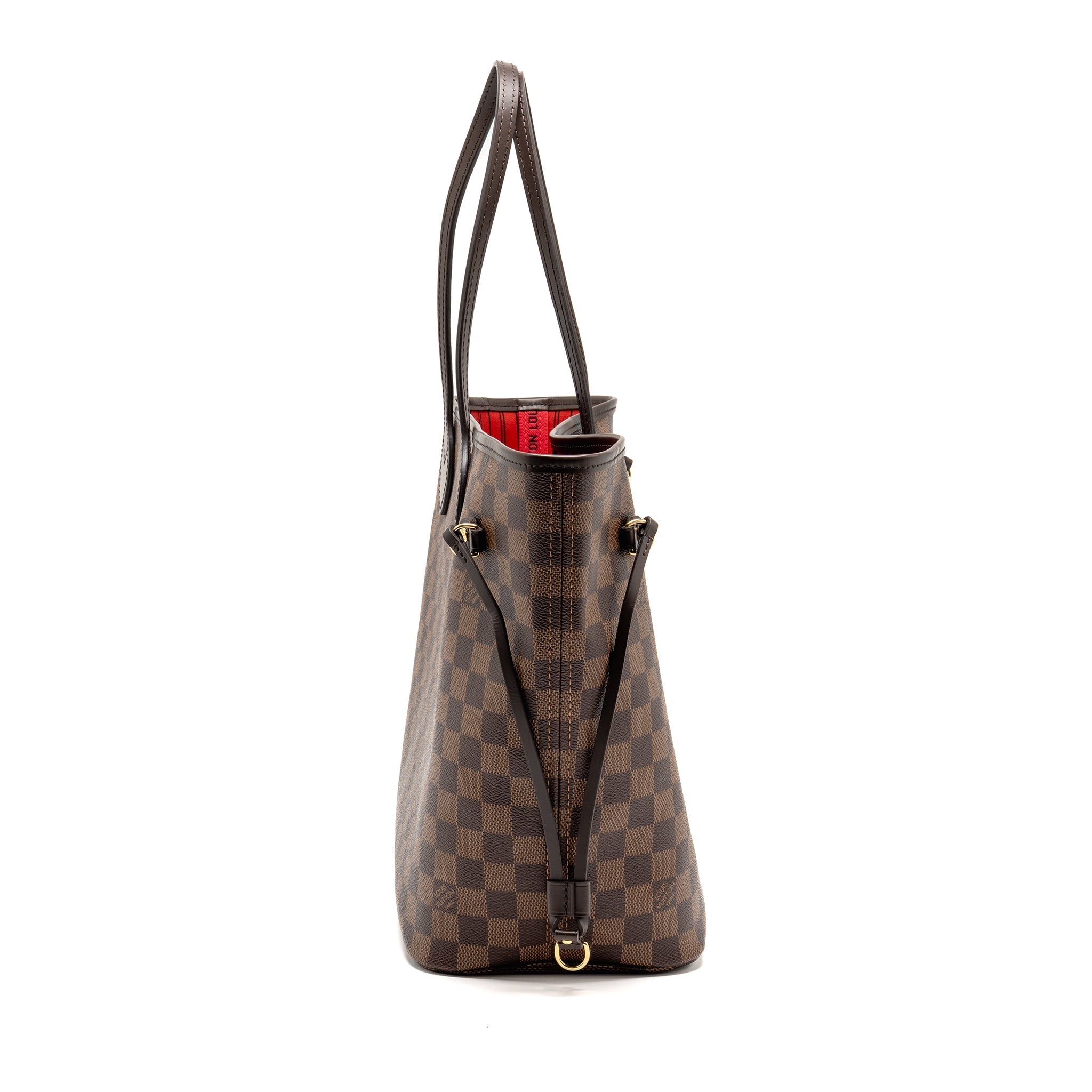 LOUIS VUITTON NEVERFULL MM DAMIER EBENE GHW