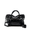 BALENCIAGA CITY BAG CALFSKIN BLACK RUTHENIUM HARDWARE