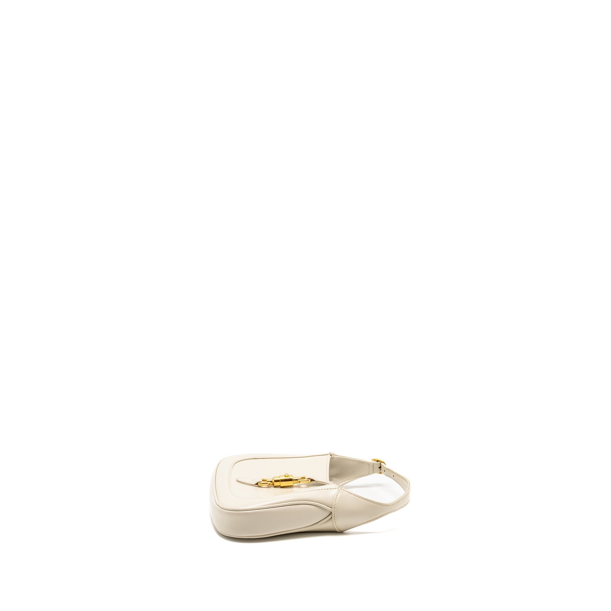 GUCCI JACKIE 1961 MINI SHOULDER BAG CALFSKIN WHITE GHW