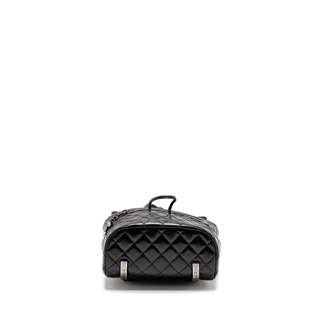 CHANEL MOUNTAIN BACKPACK QUILTED CALFSKIN BLACK RUTHENIUM HARDWARE