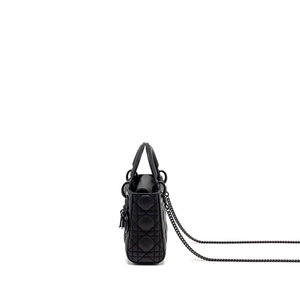 DIOR MINI LADY DIOR CALFSKIN SO BLACK