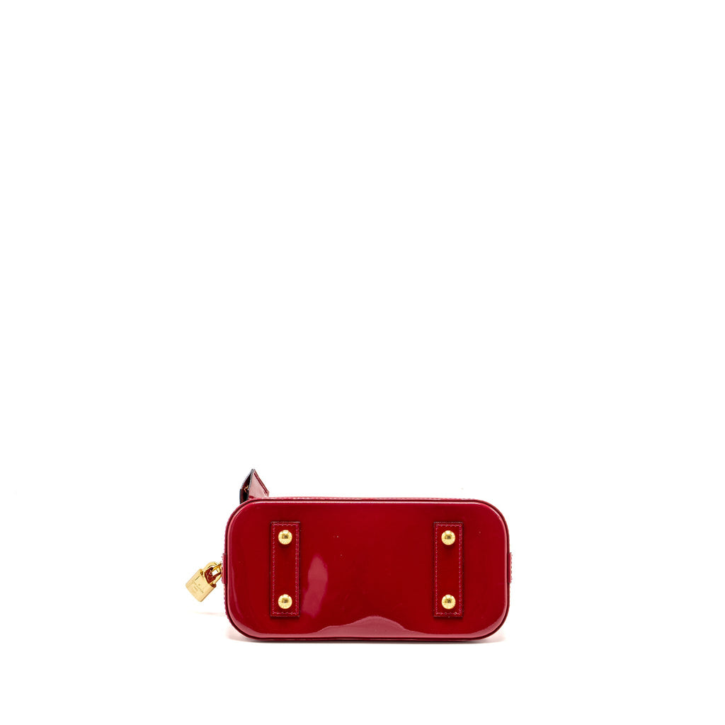 LOUIS VUITTON ALMA BB PATENT INDIAN ROSE GHW