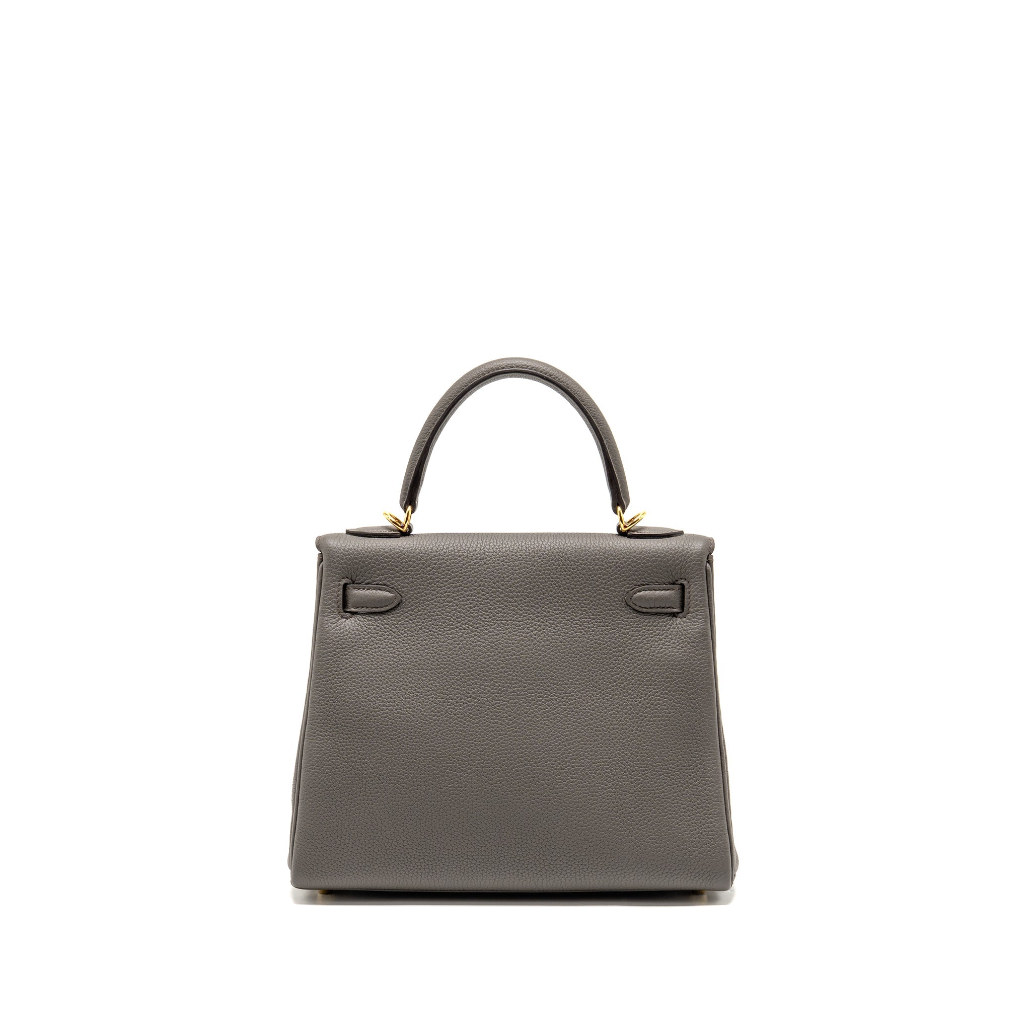 HERMES KELLY 25 TOGO GRIS ETAIN GHW