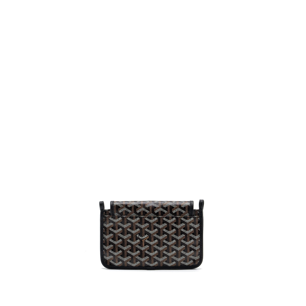 GOYARD PLUMET POCHETTE CANVAS/ LEATHER BLACK SHW