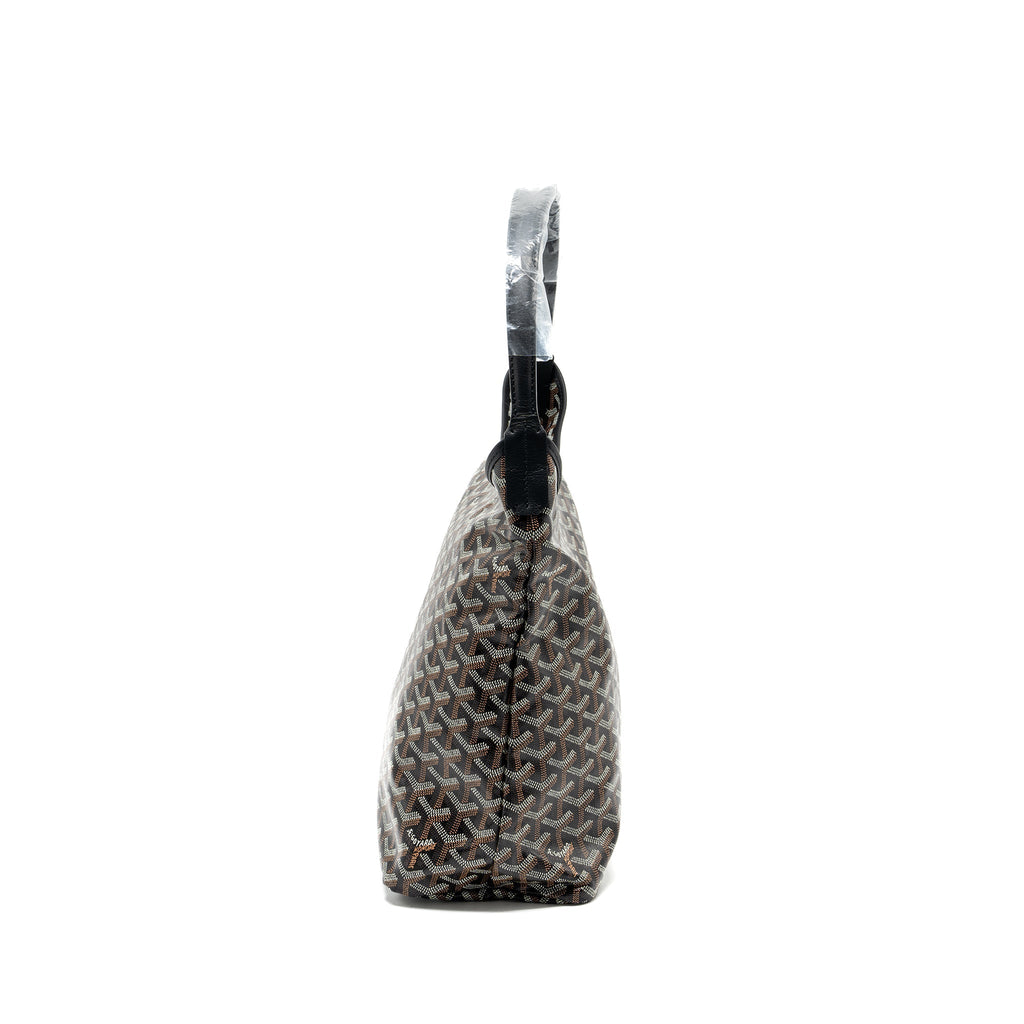 GOYARD BOHEME HOBO BAG GOYARDLINE CANVAS BLACK SHW