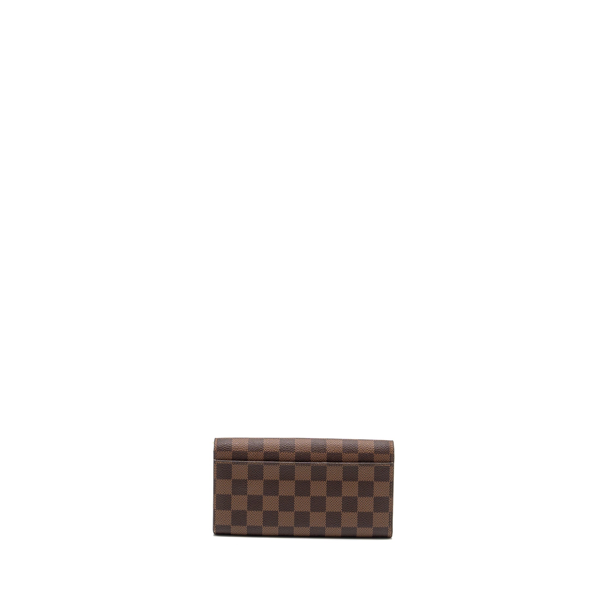 LOUIS VUITTON SARAH WALLET DAMIER EBENE / ROSE BALLERINE