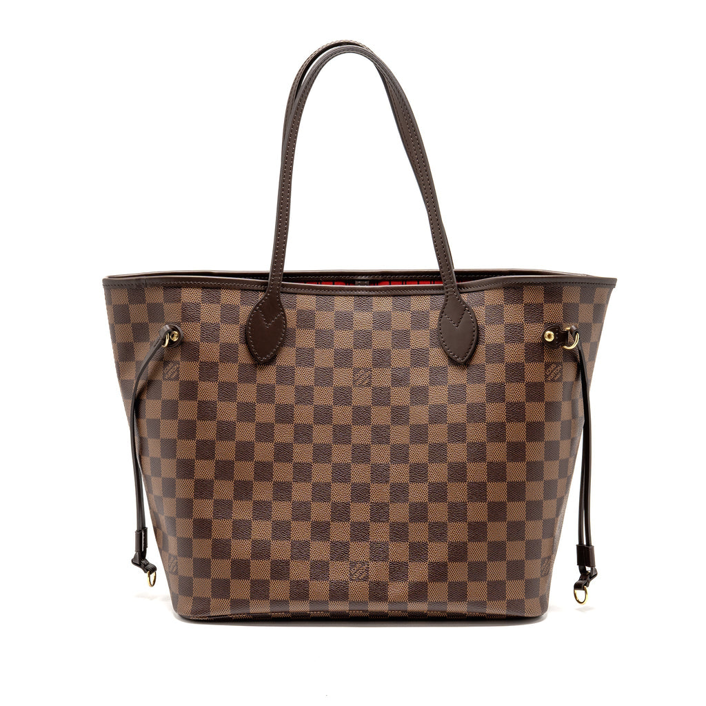LOUIS VUITTON NEVERFULL MM DAMIER EBENE GHW