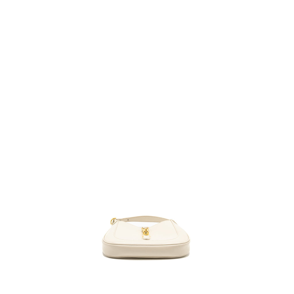 GUCCI JACKIE 1961 MINI SHOULDER BAG CALFSKIN WHITE GHW