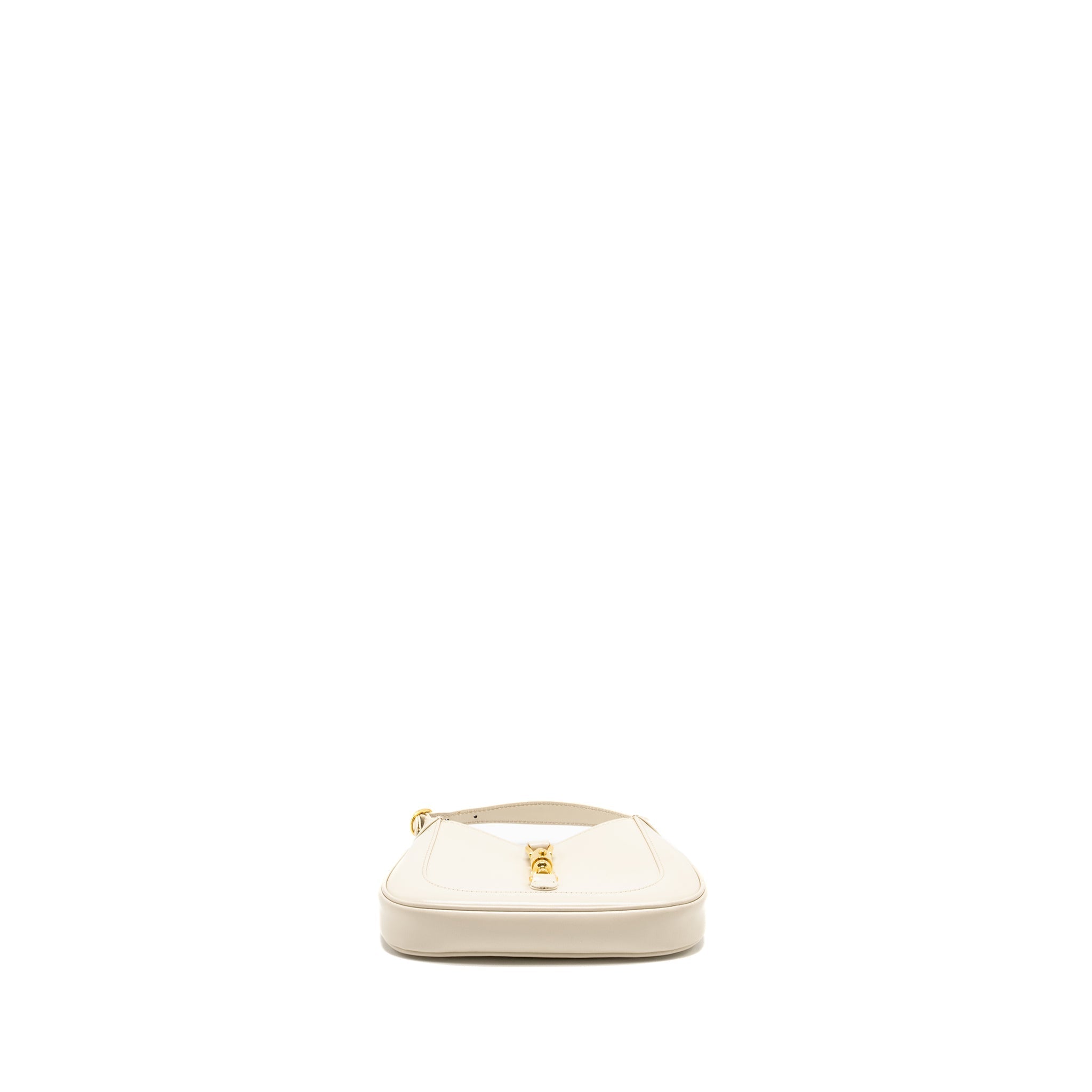 GUCCI JACKIE 1961 MINI SHOULDER BAG CALFSKIN WHITE GHW