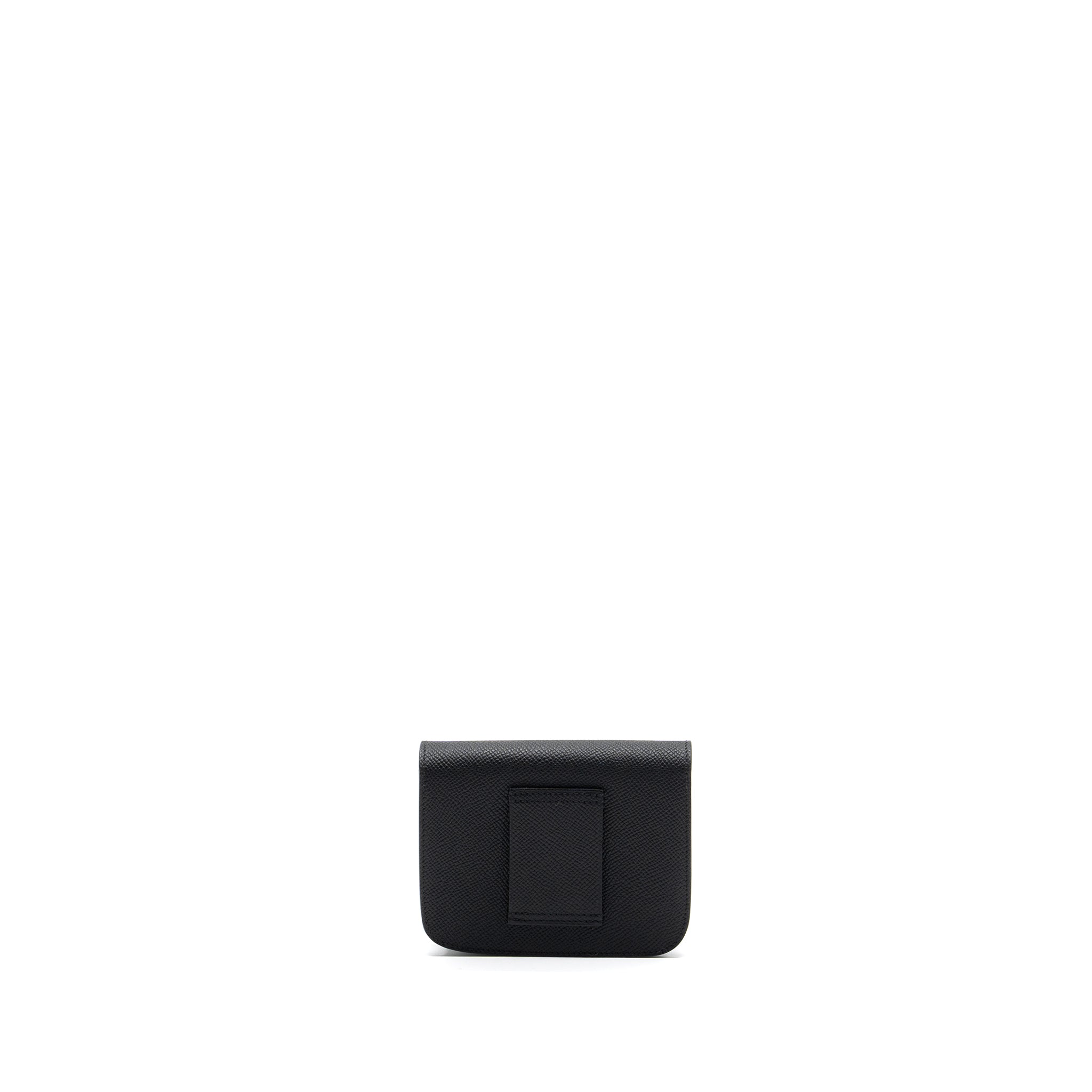 HERMES CONSTANCE SLIM WALLET EPSOM BLACK GHW