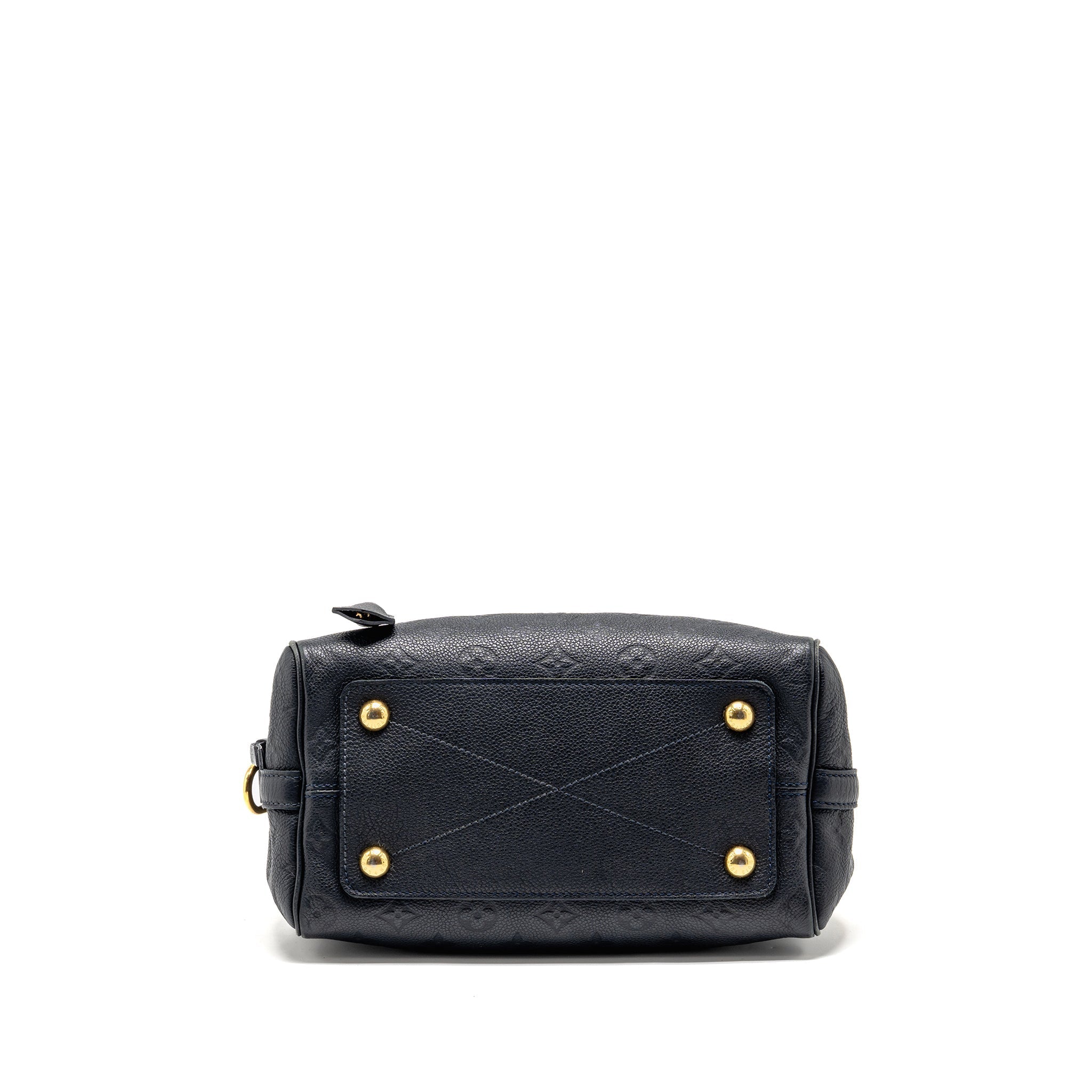 LOUIS VUITTON SPEEDY BANDOULIERE 25 MONOGRAM EMPREINTE LEATHER NAVY GHW