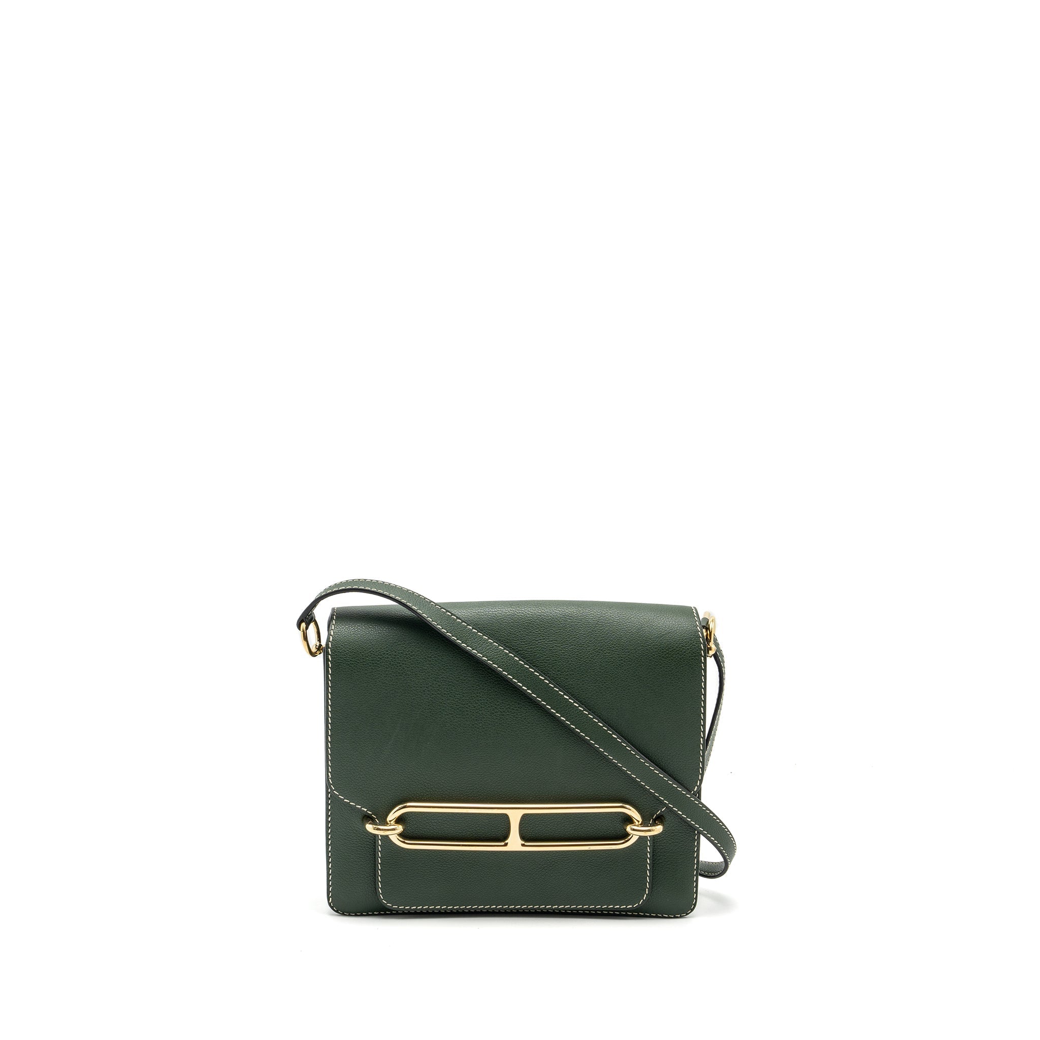 HERMES ROULIS 23 EVERCOLOR VERT CYPRES GHW