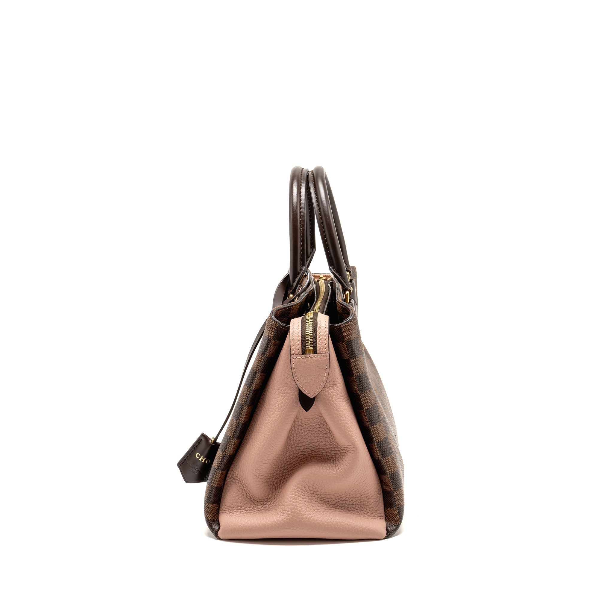 LOUIS VUITTON NORMANDY TOTE BAG DAMIER EBENE CANVAS MAGNOLIA GHW