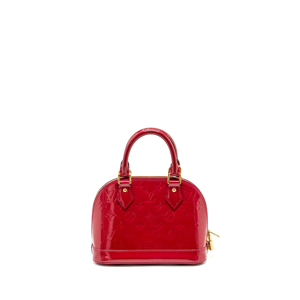 LOUIS VUITTON ALMA BB PATENT INDIAN ROSE GHW