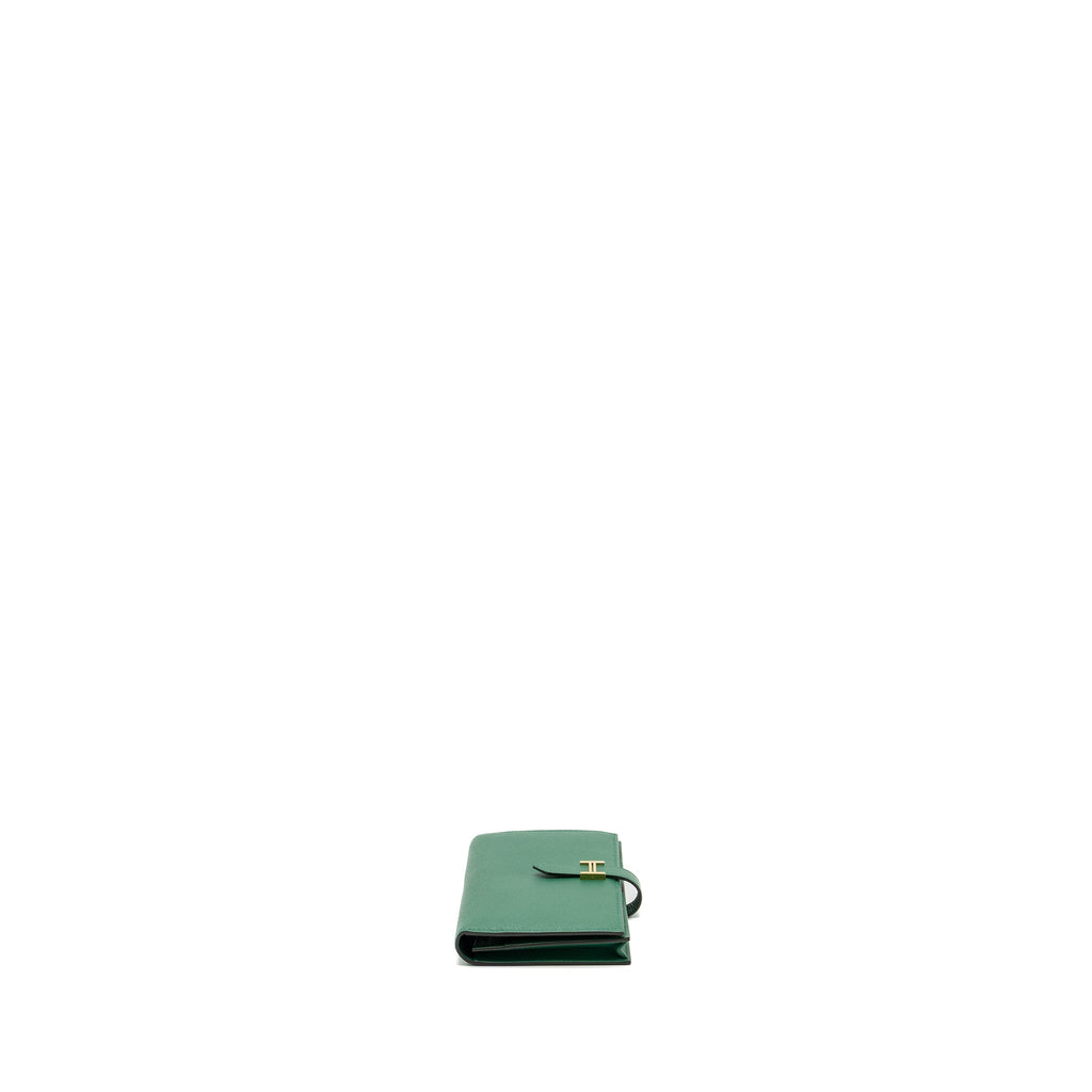 HERMES BEARN LONG WALLET EPSOM U4 VERT VERTIGO GHW