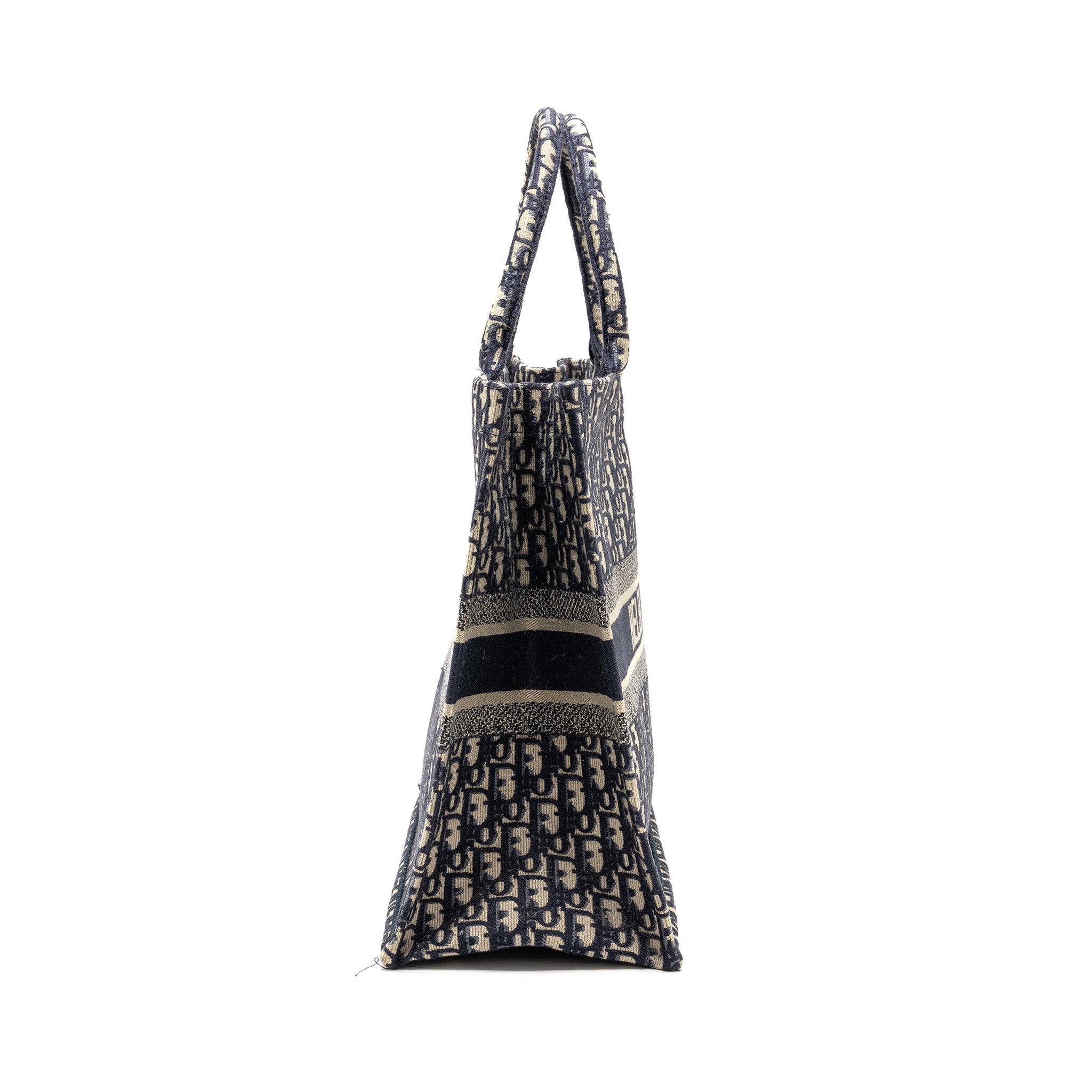 DIOR LARGE BOOK TOTE DIOR OBLIQUE CANVAS BLUE