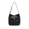 SAINT LAURENT LE 5 A 7 SOFT SMALL BAG CALFSKIN BLACK GHW