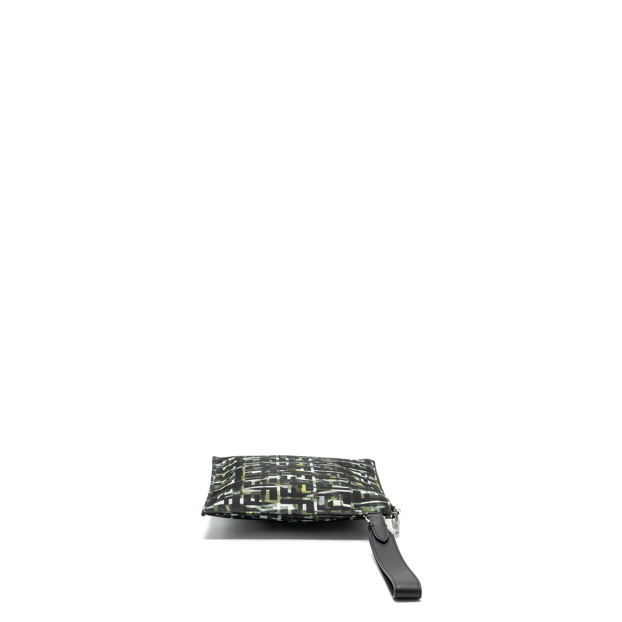 FENDI FF CAMOUFLAGE CLUTCH NYLON/LEATHER MULTICOLOUR SHW