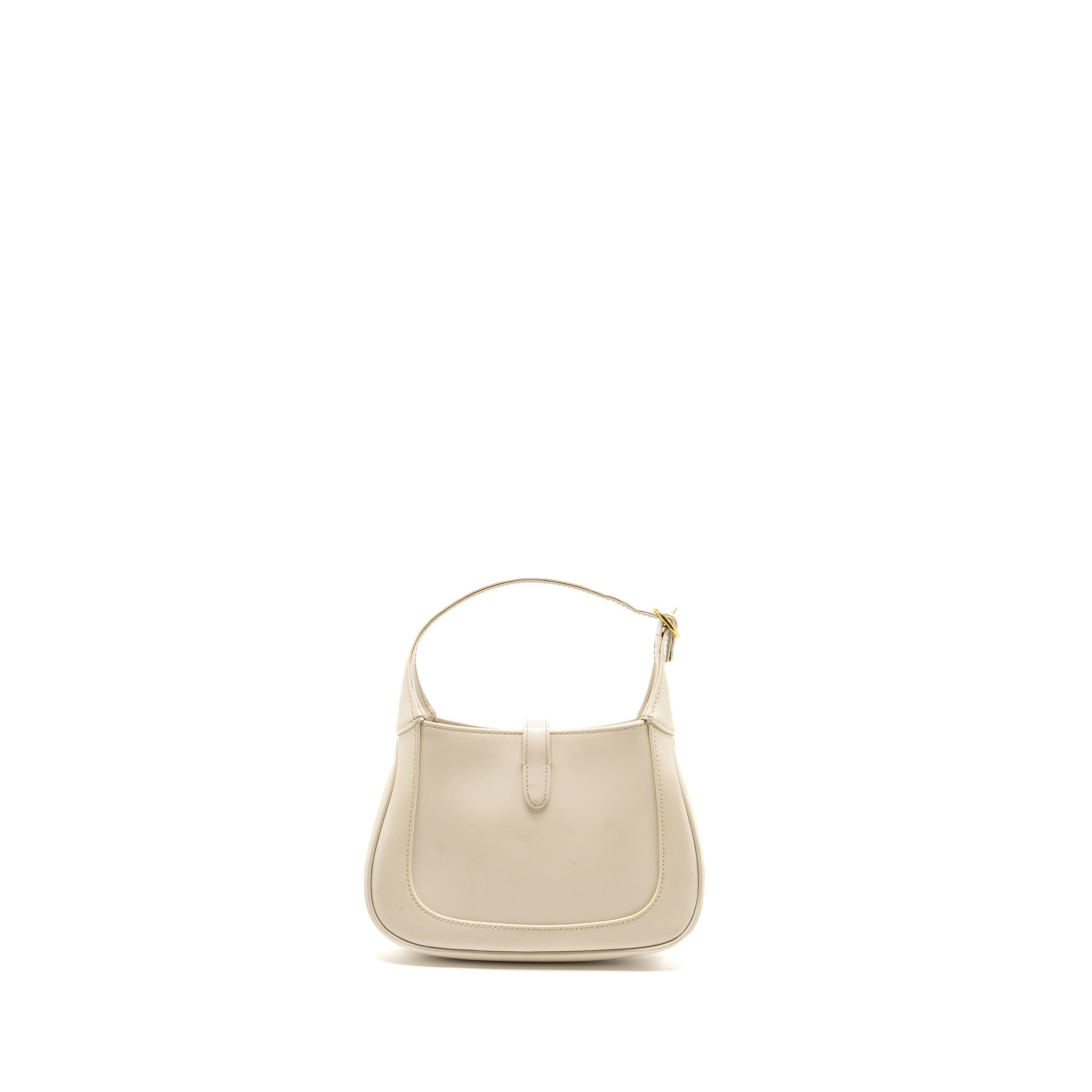 GUCCI JACKIE 1961 MINI SHOULDER BAG CALFSKIN WHITE GHW