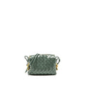 BOTTEGA VENETA MINI LOOP BAG METAL KNOTS CALFSKIN GREEN GHW