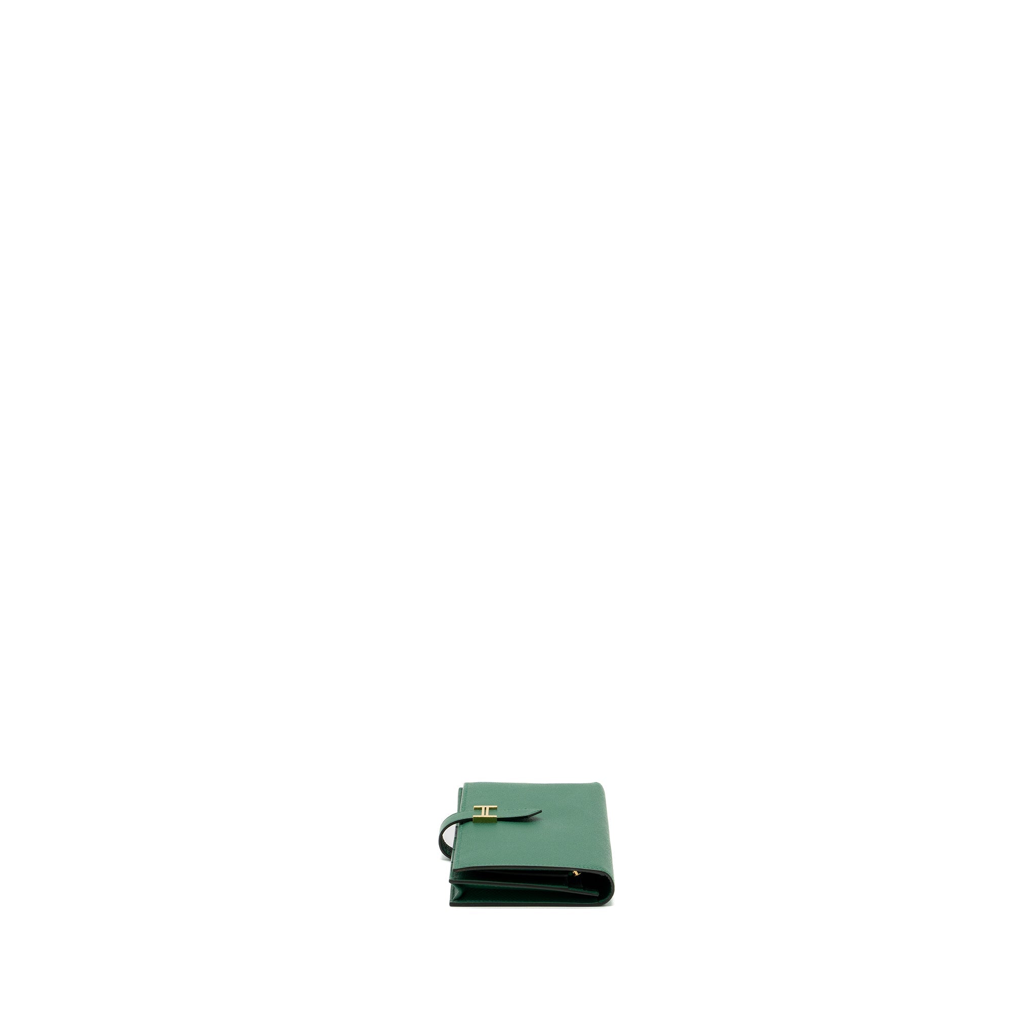 HERMES BEARN LONG WALLET EPSOM U4 VERT VERTIGO GHW