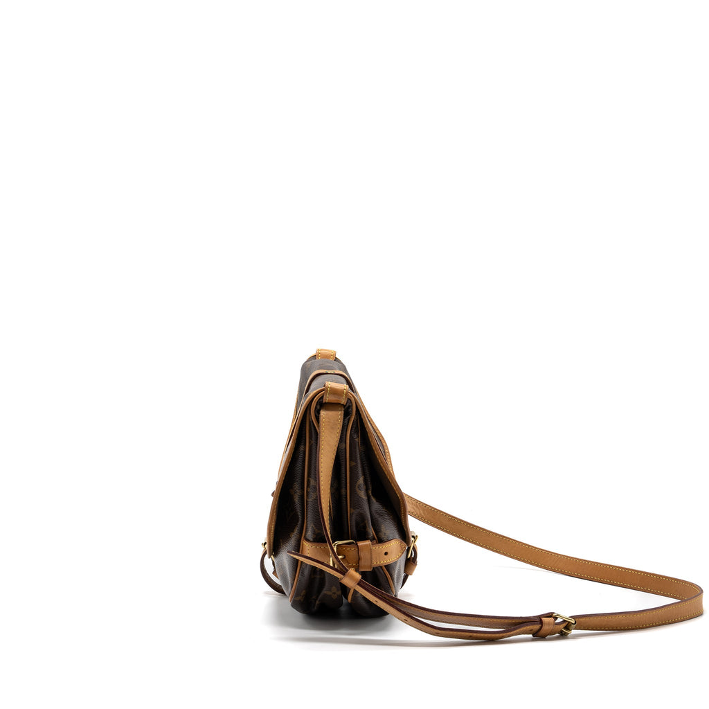 LOUIS VUITTON VINTAGE SAUMUR BAG MONOGRAM CANVAS GHW