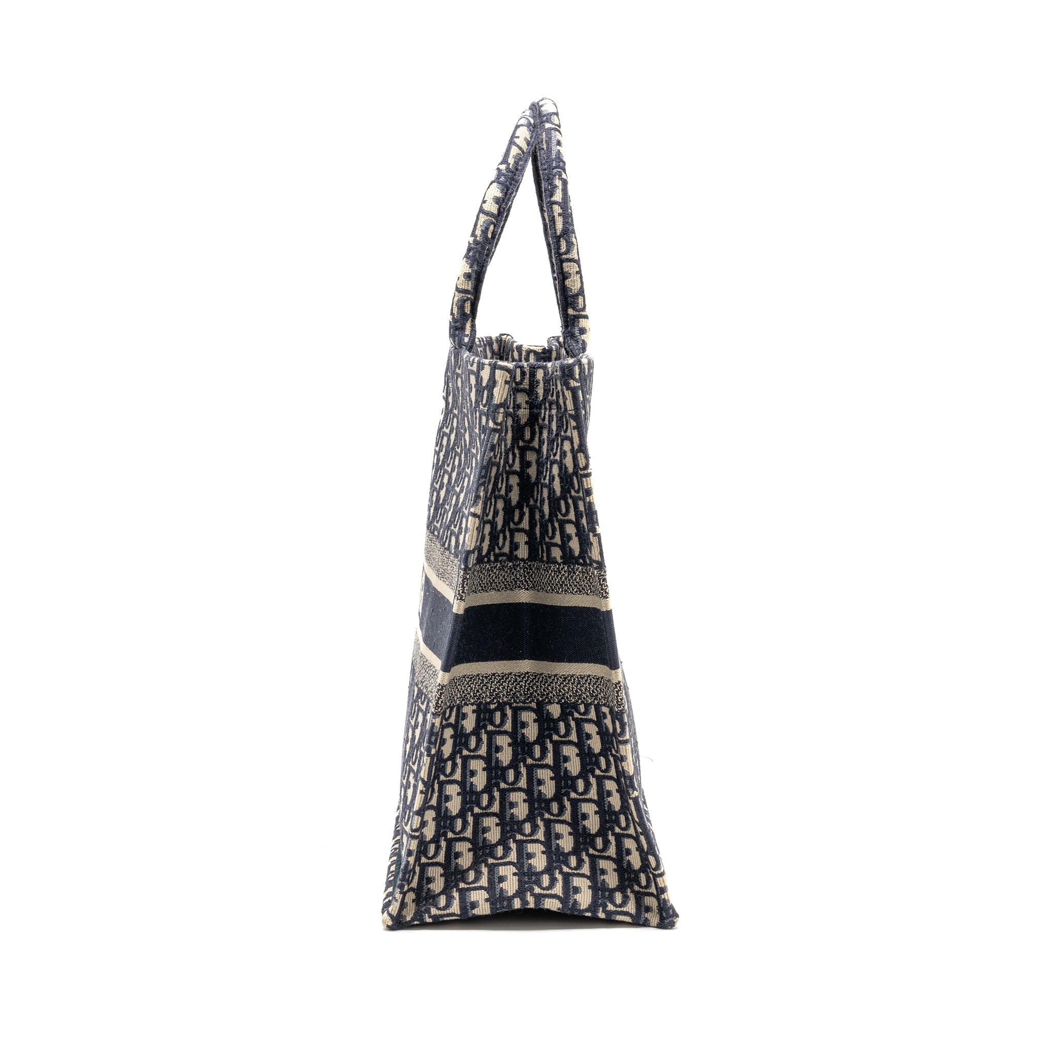 DIOR LARGE BOOK TOTE DIOR OBLIQUE CANVAS BLUE