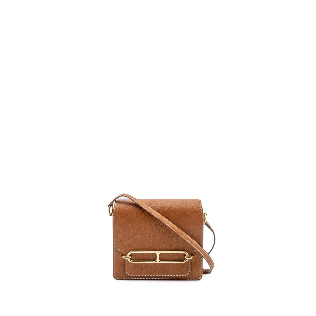 HERMES MINI ROULIS BARENIA FAUBOURG 34 FAUVE LGHW