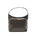 GOYARD BOHEME HOBO BAG GOYARDLINE CANVAS BLACK SHW