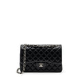 CHANEL JUMBO CLASSIC DOUBLE FLAP BAG LAMBSKIN BLACK SHW