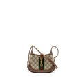 GUCCI JACKIE 1961 MINI SHOULDER BAG GG SUPREME CANVAS/CALFSKIN BROWN/MULTICOLOUR GHW
