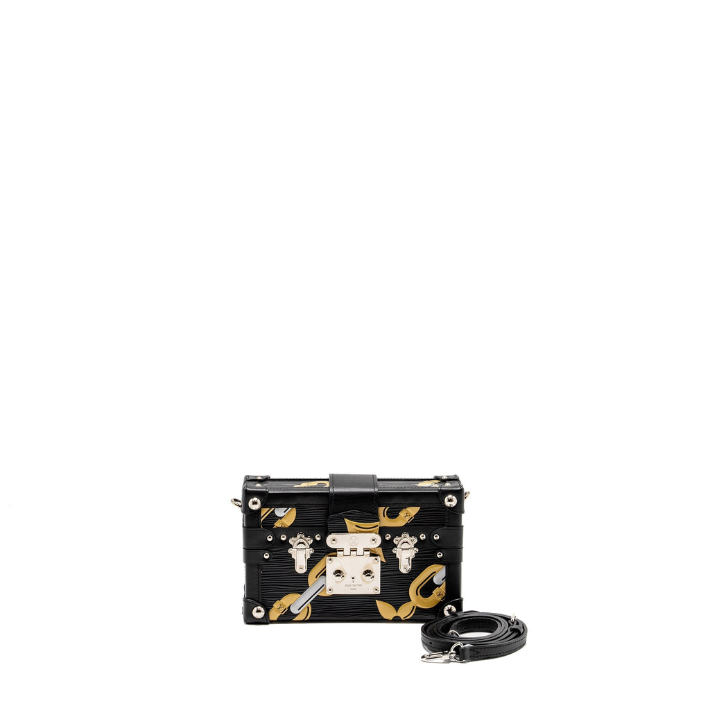 LOUIS VUITTON PETITE MALLE EPI BLACK/ GOLD SHW