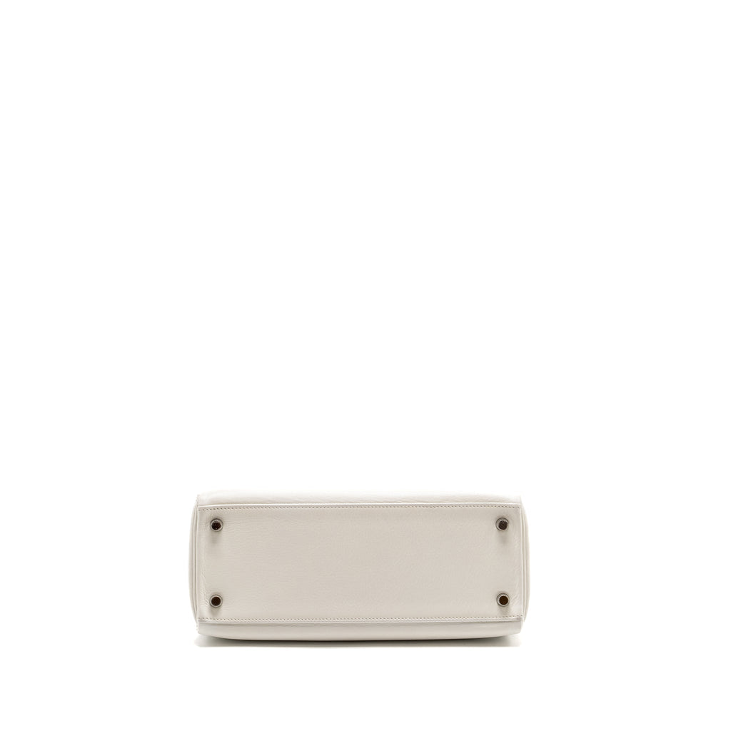 HERMES KELLY 28 EVERCOLOR BLANC SHW