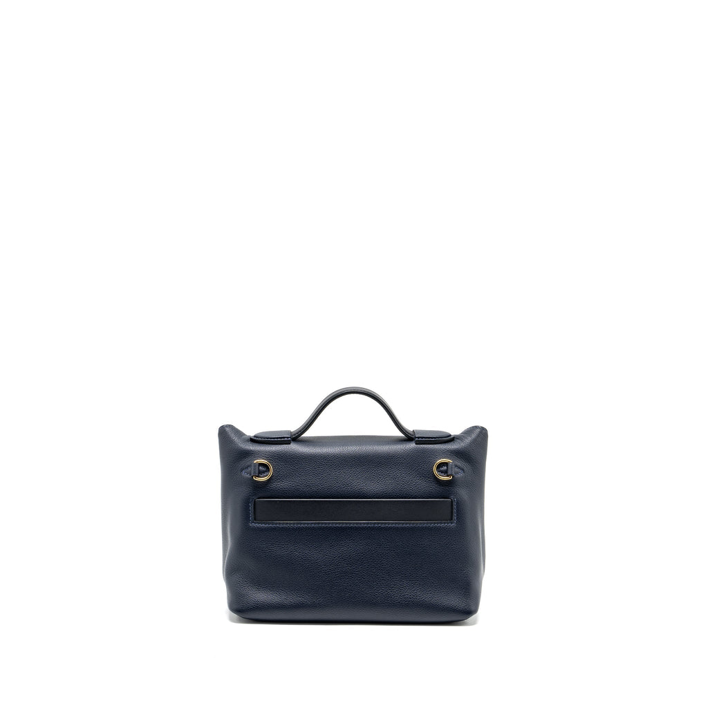 HERMES MINI 24/24 2424-21 BAG EVERCOLOR / SWIFT BLUE NUIT/CABAN/ZELLIGE  GHW