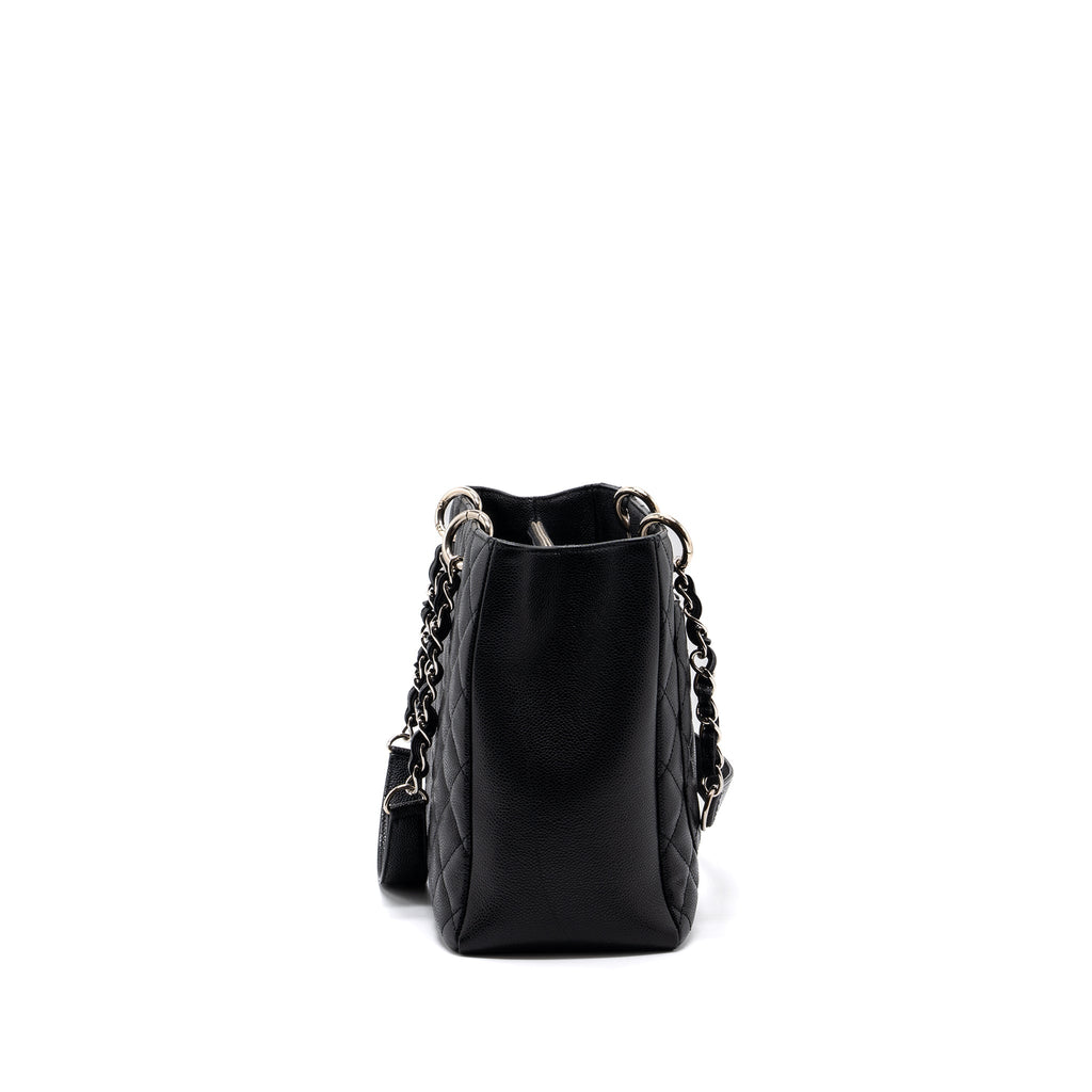 CHANEL GRAND SHOPPING TOTE BAG CAVIAR BLACK SHW