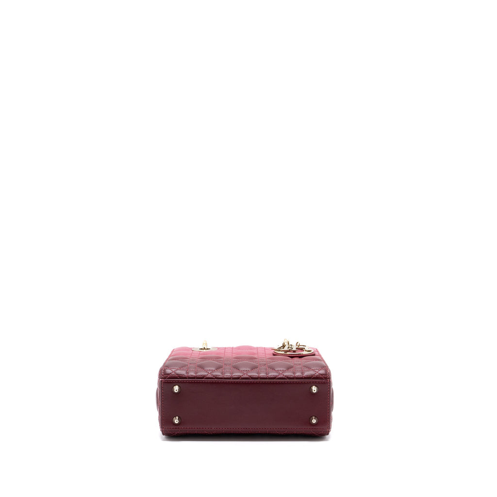 DIOR MY ABC DIOR SMALL LADY DIOR CANNAGE LAMBSKIN PINK GRADIENT LGHW