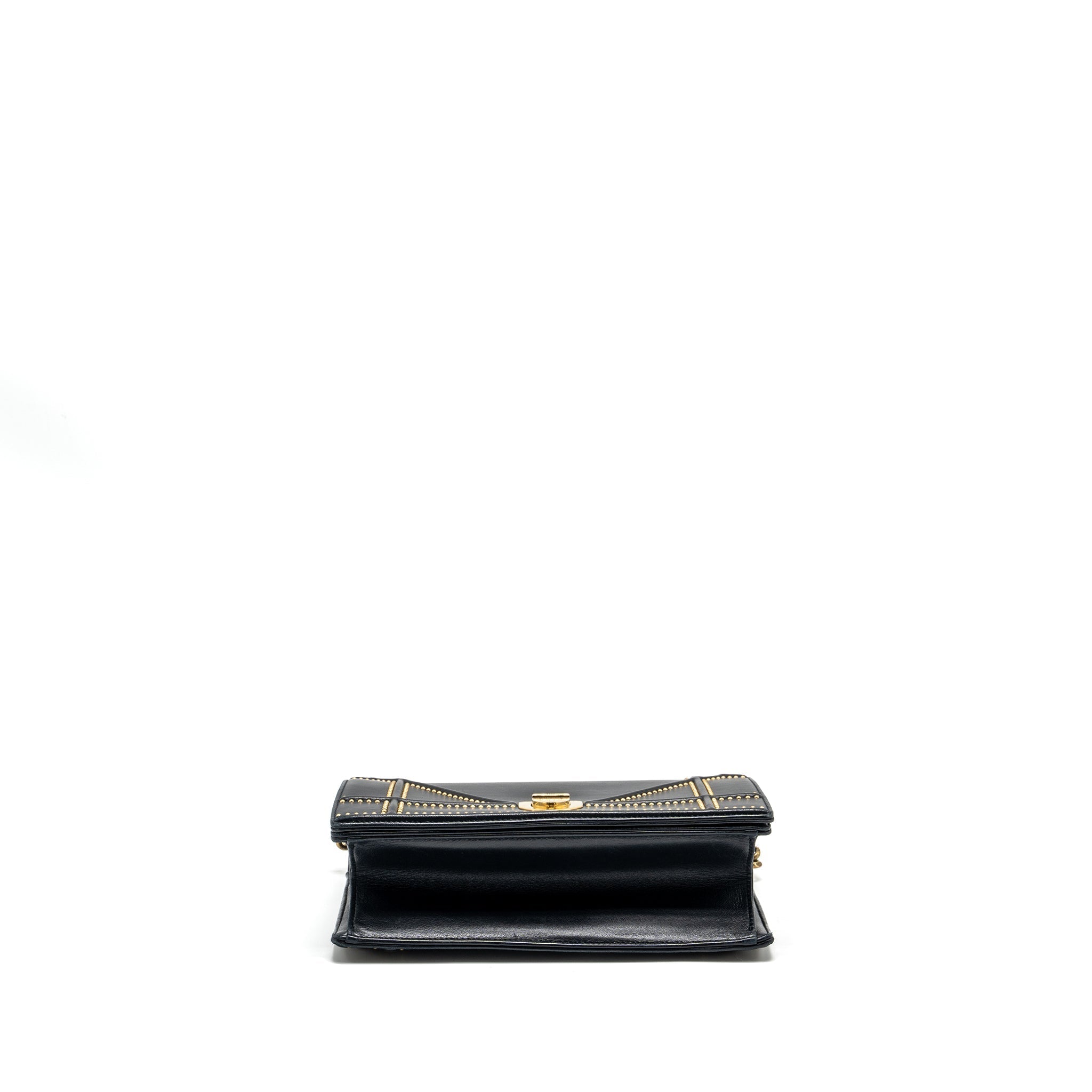 DIOR MEDIUM STUDDED DIORAMA LAMBSKIN BLACK GHW
