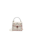 BVLGARI SERPENTI FOREVER TOP HANDLE BAG LIMITED EDITION CALFSKIN WHITE/MULTICOLOUR LGHW