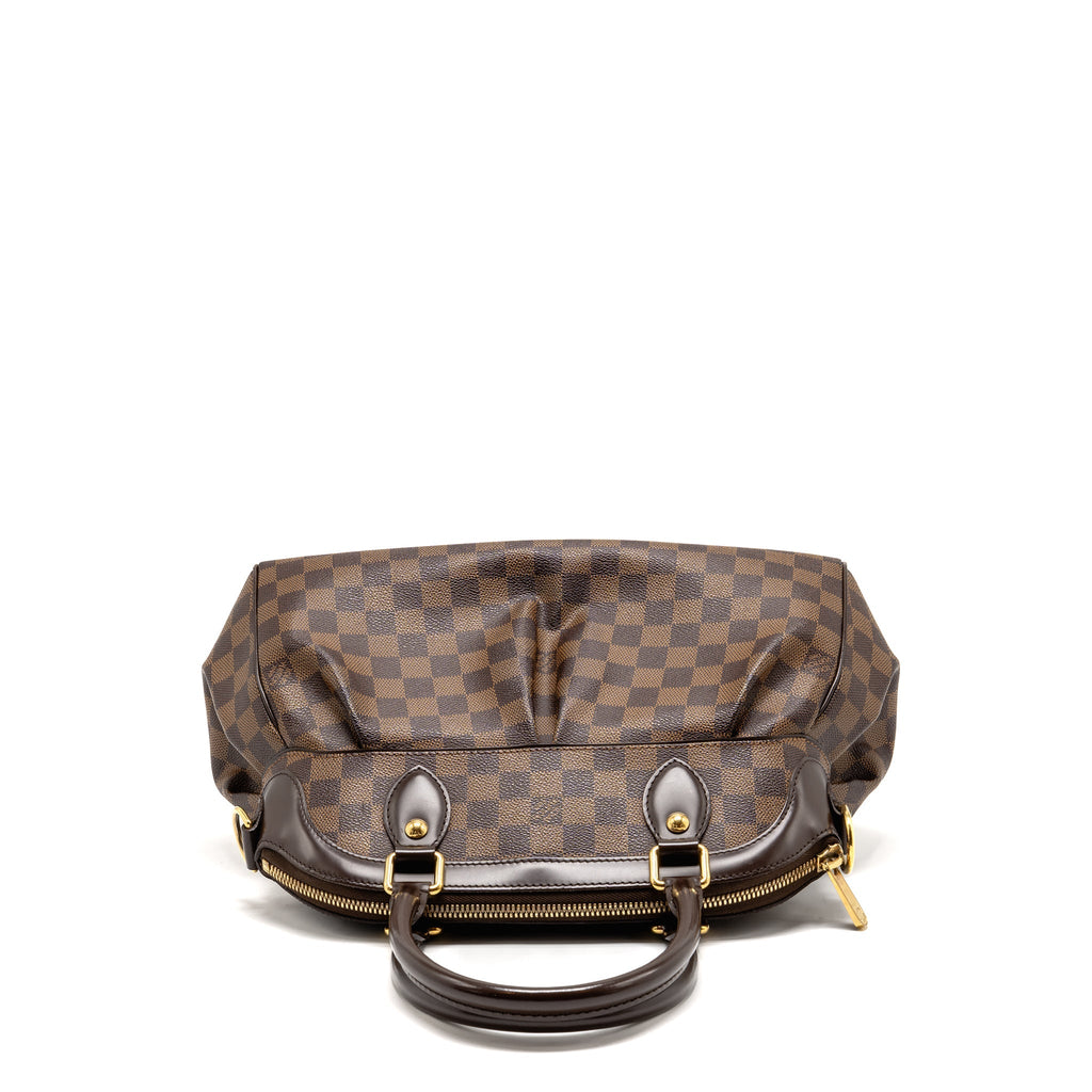 LOUIS VUITTON TREVI PM TOTE BAG DAMIER EBENE CANVAS GHW