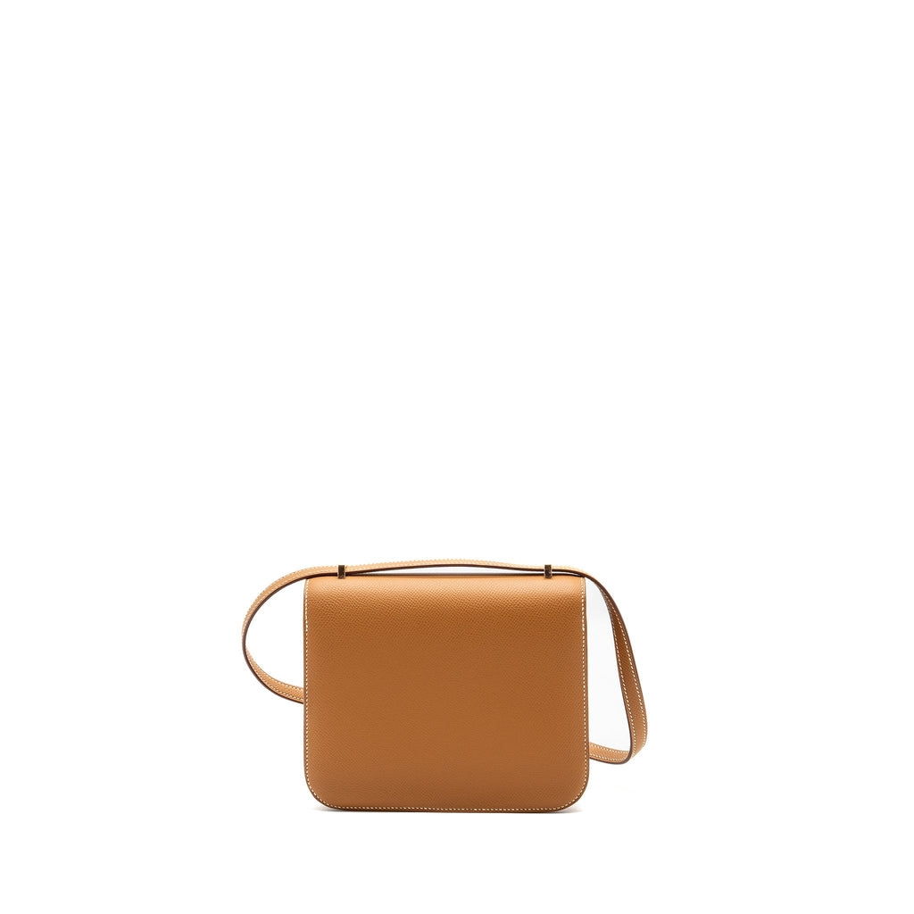 HERMES MINI CONSTANCE EPSOM GOLD RGHW