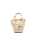 HERMES CARGO PICOTIN 18 LOCK BAG CANVAS/SWIFT NATA GHW