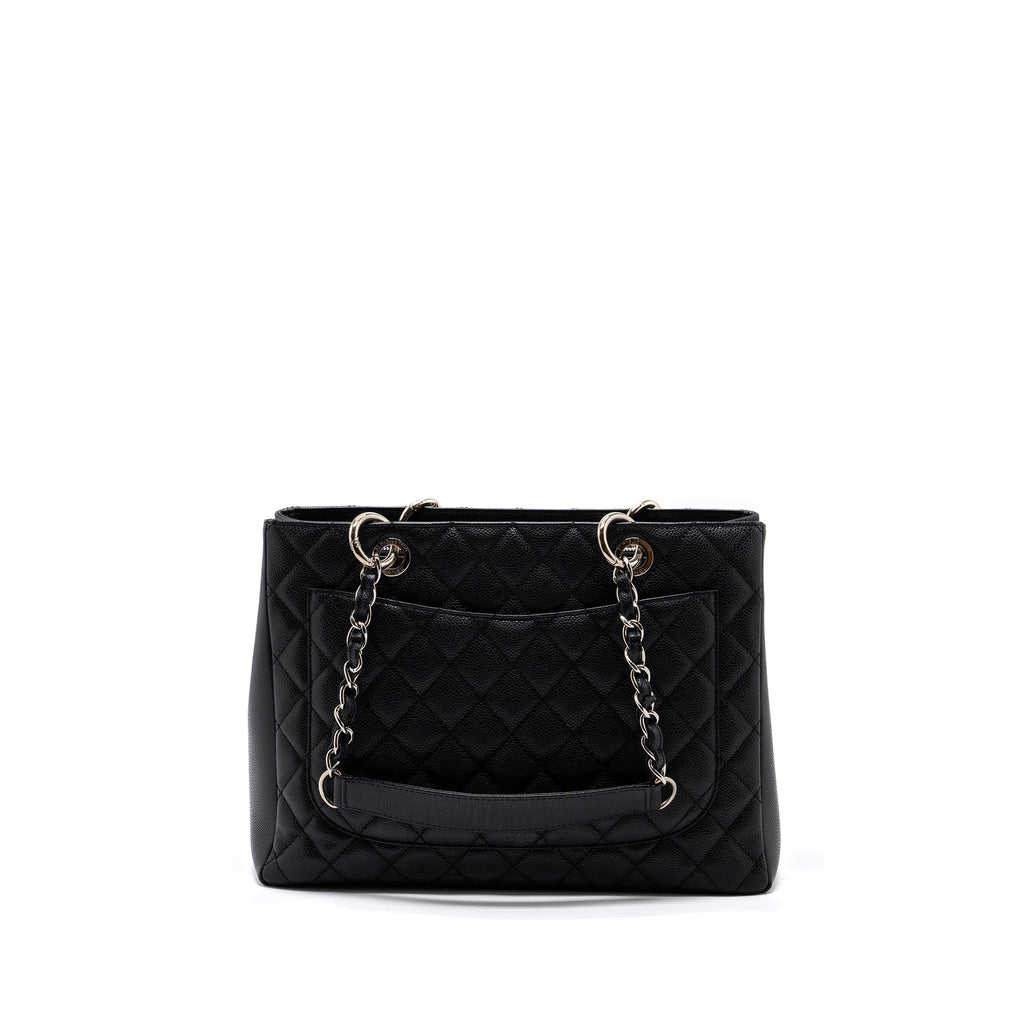 CHANEL GRAND SHOPPING TOTE BAG CAVIAR BLACK SHW