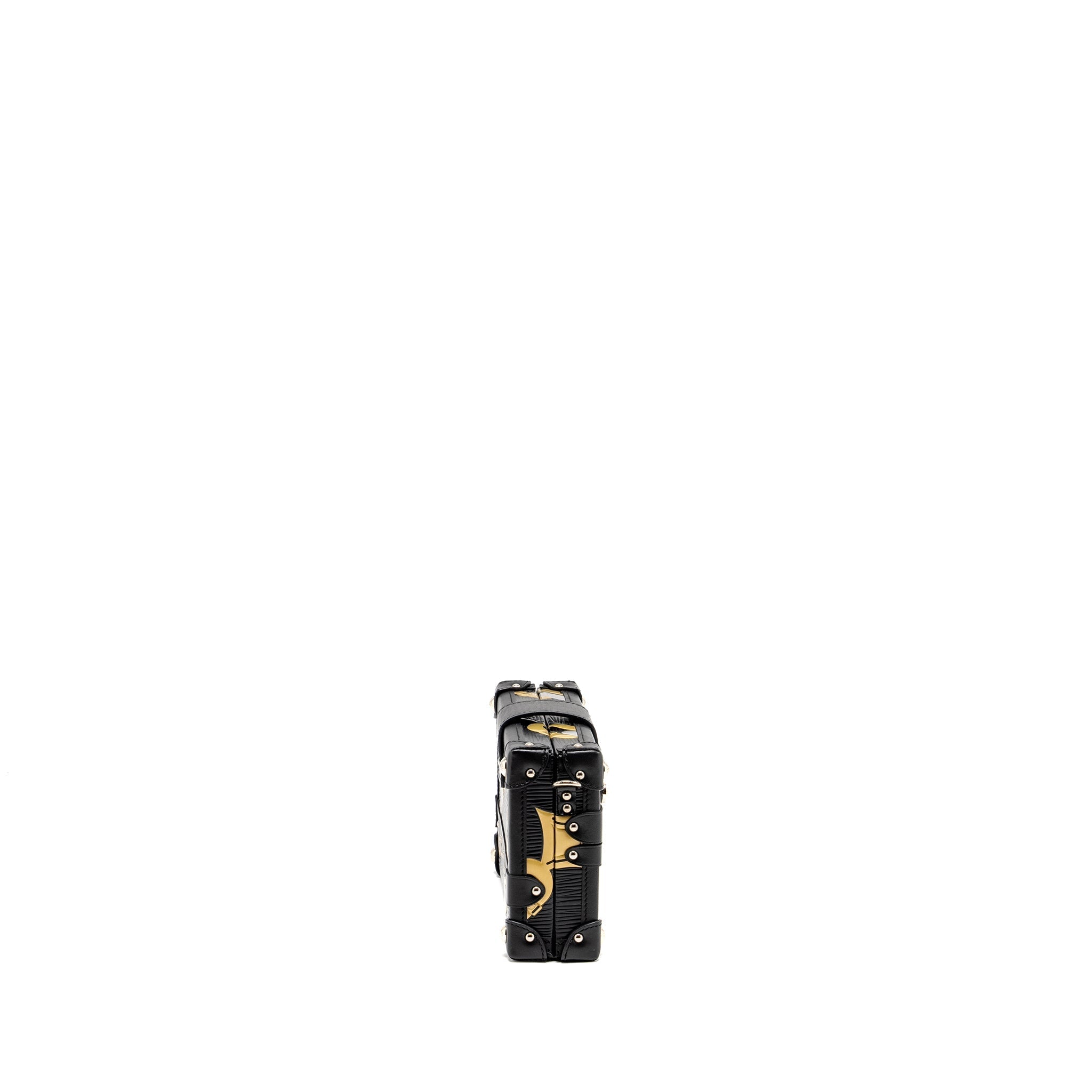 LOUIS VUITTON PETITE MALLE EPI BLACK/ GOLD SHW