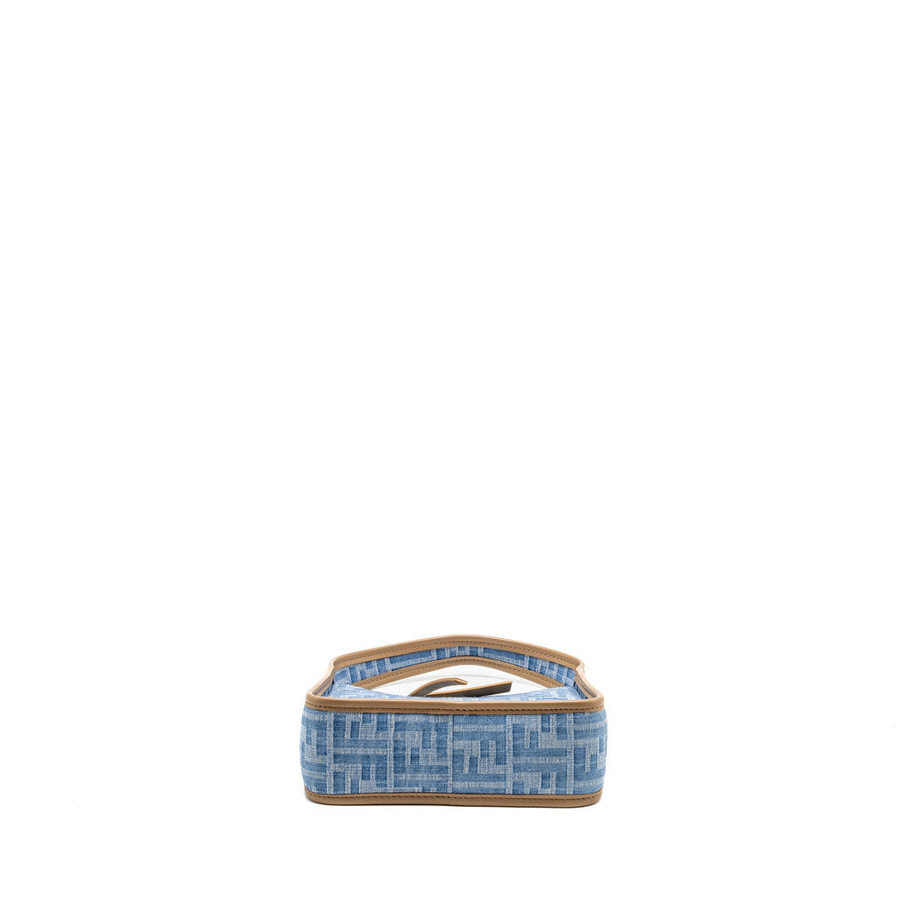 FENDI MINI FENDESSENCE BAG DENIM BLUE GHW