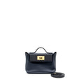 HERMES MINI 24/24 2424-21 BAG EVERCOLOR / SWIFT BLUE NUIT/CABAN/ZELLIGE  GHW