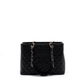 CHANEL GRAND SHOPPING TOTE BAG CAVIAR BLACK SHW