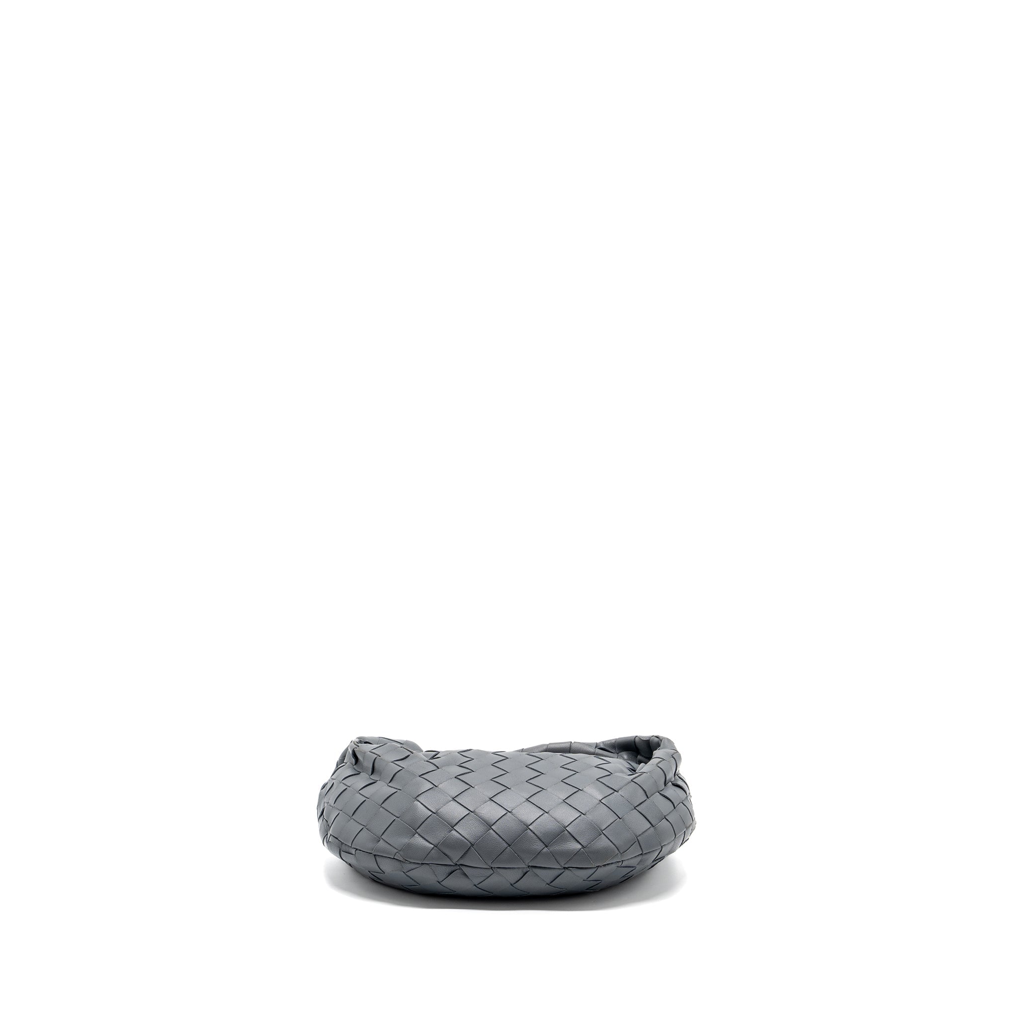 BOTTEGA VENETA MINI JODIE LAMBSKIN STORM GHW